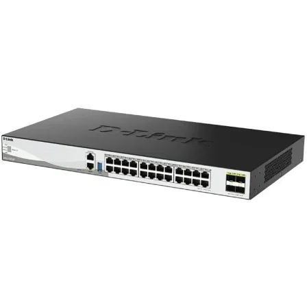 D-Link DXS-3130-28/E Switch gestionable de Capa 3 con 24 puertos 10Gbps y 4 puertos SFP28
